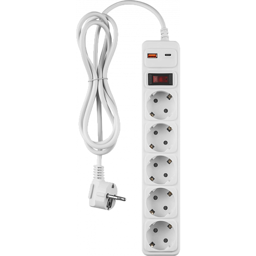 Удлинитель OSP-USB-05-300-ESC-3х0.75-WH