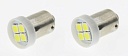 Светодиодные лампы T4W (BA9s) 12V 3030 4 SMD LED White Lumen 2шт