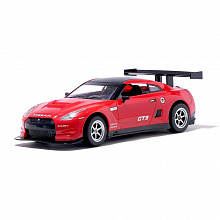 Автомобиль Nissan GT-R, масштаб 1:16, работает от аккумулятора, свет, цвет красный Р/У, УЦЕНКА