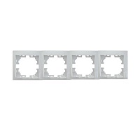 Рамка Lezard Mira 4-ая горизонтальная белая