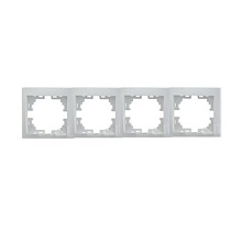 Рамка Lezard Mira 4-ая горизонтальная белая