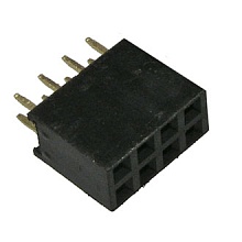 PBD-08 (2x4) шаг 2,54мм, Разъем штыревой