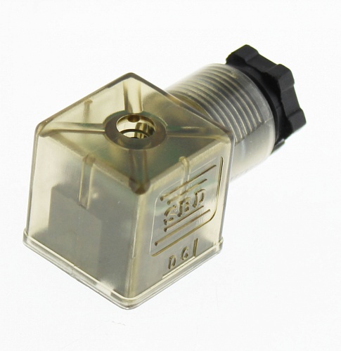Коннектор для катушек DIN43650A 2+1 SB202-L 12-36VDC