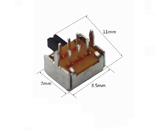 Переключатель движковый SK22D07 2P2T