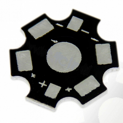 Алюминиевая плата IC-STAR-Black (Emitter, 1LED, 20мм)
