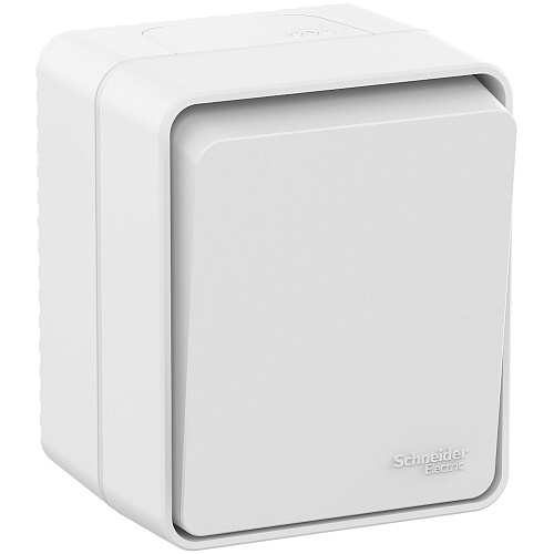 Выключатель AtlasDesign Profi54 о/у 1-кл IP54 10 АХ, БЕЛЫЙ 