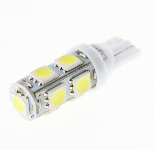 Светодиодная лампа T10 (W5W) 24V 5050 9 SMD LED White Lumen