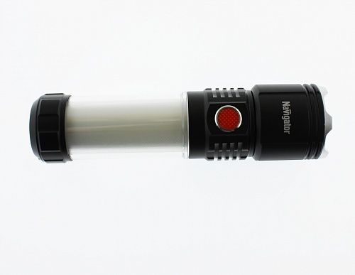 Фонарь Navigator NPT-P07-ACCU алюм.проф.1SST40,10Вт+8LED,7Вт li-ion 2Ач
