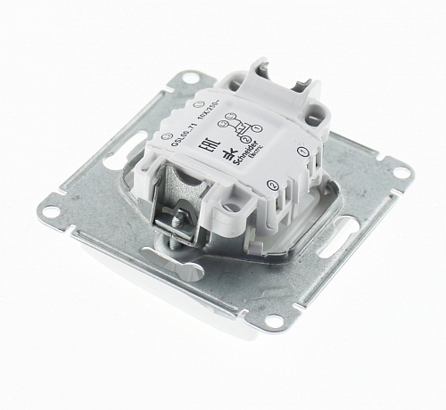 Переключатель "перекрестный" 1-кл. с/у Schneider Electric Glossa 250V 10А белый