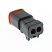 Разъем AX8122S 2-х контактный под сечение кабеля 0.5-0.8 мм² (Cargen)