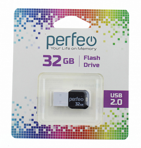 Карта памяти Perfeo USB 32GB M02 White