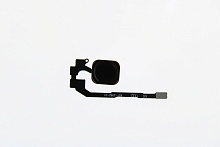 Шлейф кнопки HOME для iPhone 5s с толкателем + сканер отпечатка (черный)