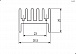 Охладитель BLA021-25  25х30,5х25мм