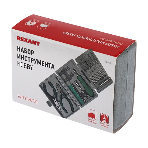 Набор инструментов REXANT HOBBY 26 предметов