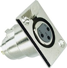 XLR гнездо на панель 28 3F, Разъём