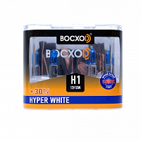 Галогенная лампа головного света H1 BOCXOD Hyper White 5000K 12V 55W P14.5s 80511HW 2шт