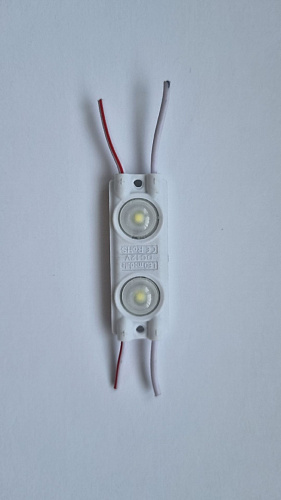 Модуль светодиодный ELP-2-2835-W 2SMD диодов 2835, с линзой, 170гр., 12В, IP65, белый