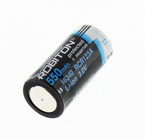 Аккумулятор Robiton 16340 Li16340/3.0 (Li-ion, 3.0V, 550mAh) без контроллера