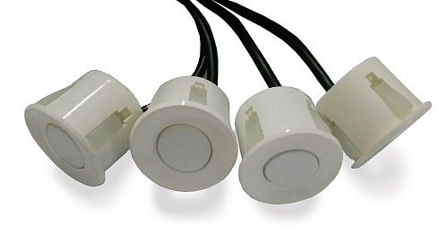 Датчик парктроника 22мм (белый) (провод 2,5м) AVS