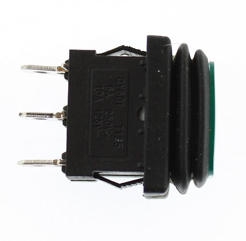 Переключатель клавишный SB008 IP65 on-off-on зеленый