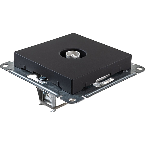 Розетка компьютерная AtlasDesign RJ45 с/у 1-м без з/к IP20 ATN001083 КАРБОН