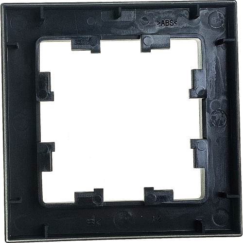 Рамка AtlasDesign 1 пост ATN001001 карбон