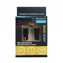 Светодиодная лампа T10 (W5W) Vizant 12V B342 6 SMD White 2 шт.