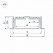 Уценка Профиль встраиваемый SL-LINIA88-F-2000 ANOD (2000х88х32мм)