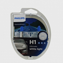 Галогенная лампа головного света H1 Philips Diamond Vision 5000K 12V 55W P14.5s 12258DVS2 2шт