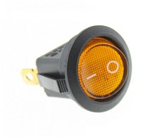 Переключатель клавишный KCD1-202/N on-off желтый