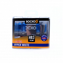 Галогенная лампа головного света HB3 BOCXOD Hyper White 5000K 12V 60W P20d 80903HW 2шт