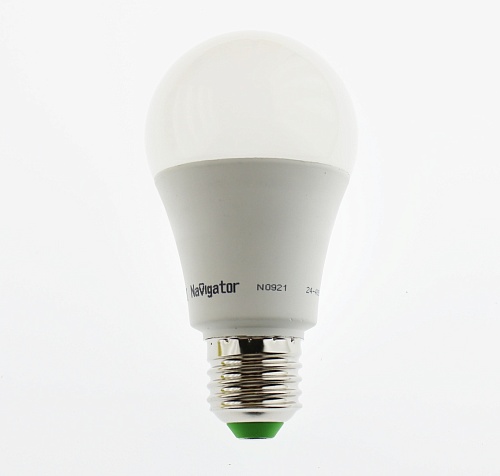 Низковольтная лампа Navigator NLL-A60-12-24/48-4K-E27 (24-48В, 12Вт, аналог 100Вт)