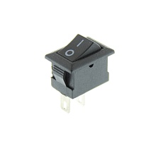 Переключатель клавишный KCD5-101-C3-B/2P micro on-off черный