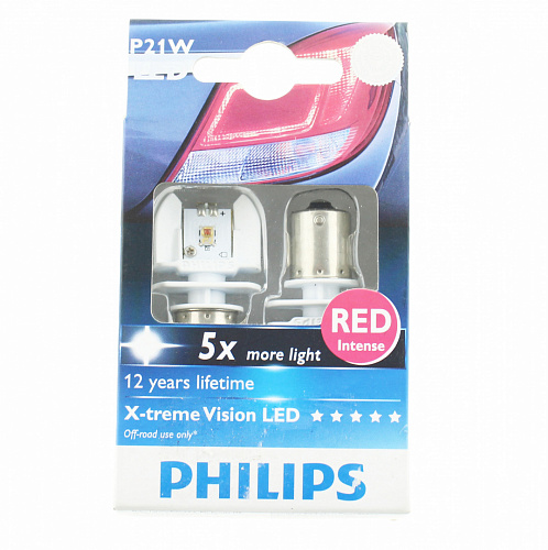 P21W Philips X-tremeUltinon LED Red 12/24V 12898RX2   