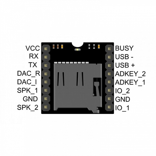 Модуль аудиоплеера MP3 DFPlayer mini  