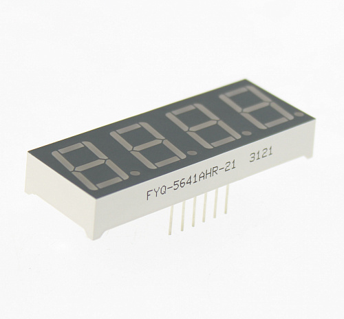 Светодиодный индикатор LED R 4DIG CA FYQ-5641AHR-21