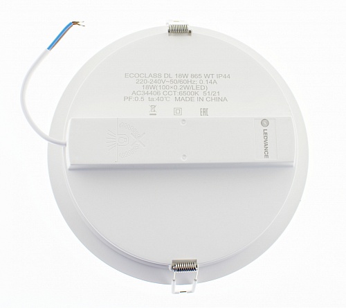 Светильник 18Вт, 190х42мм, 6500К, круглый, диаметр врезного отверстия 175мм IP44 LEDVANCE DL