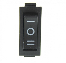 Переключатель клавишный KCD3-103-C6-B/3P on-off-on черный 