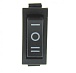 Переключатель клавишный KCD3-103-C6-B/3P on-off-on черный 