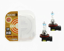 Галогенная лампа головного света H8 BOCXOD Super Nova+100% 4000К 12V 35W PGJ19 80191SN 2шт
