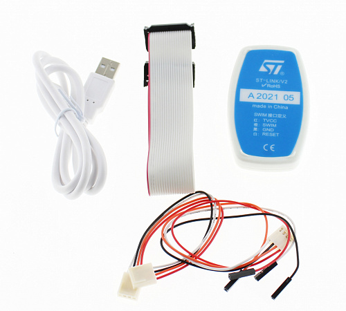 Программатор ST-Link V2 на базе м/с ARM32 (программирование микроконтроллеров серии STM8 и STM32) 