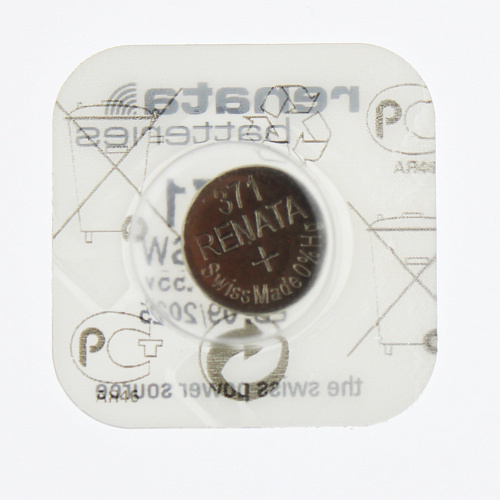Батарейка часовая Renata 371 (Silver Oxide, SR920SW, AG6, 1.55V)