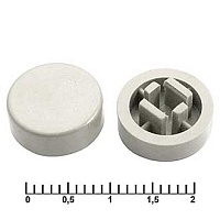 Колпачок A37 (11,9х4,6мм) белый