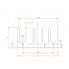 Охладитель 30х30х15мм радиатор алюминиевый