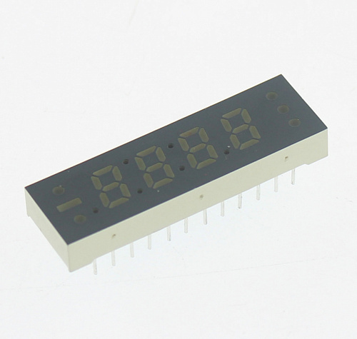 Светодиодный индикатор LED R 4DIG AN CA25-12EWA