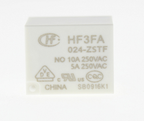 HF3FA/024-ZSTF  24VDC, 10A, 1C, Реле электромагнитное HF3FA/024-ZSTF  24VDC, 10A, 1C