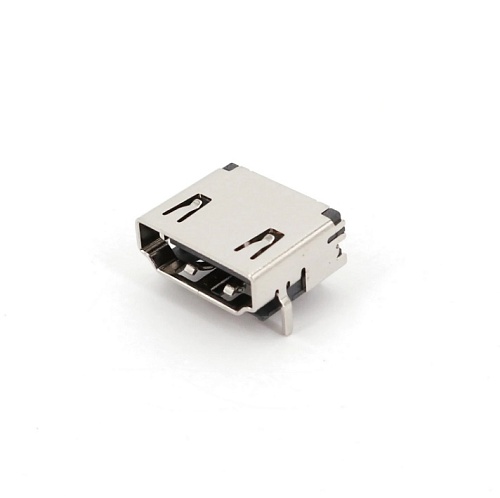 HDMI-DIP-F-19pin гнездо на плату угловой, Разъём