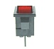 Переключатель клавишный KCD1-104(N)-1C R/4P 12V on-off красный