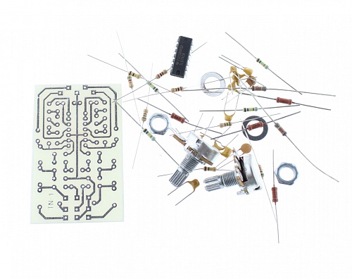 Тонкомпенсированный регулятор громкости с бас-коррекцией TL074
