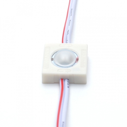 Модуль светодиодный для лайтбоксов ELP-1-2835-R 1SMD 2835, с линзой, 160гр., 12В, IP65, красный